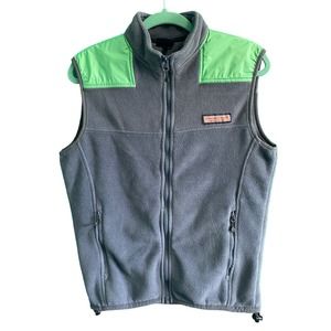Vineyard Vines Blue Fleece Full Zip Winter Vest Women's Small